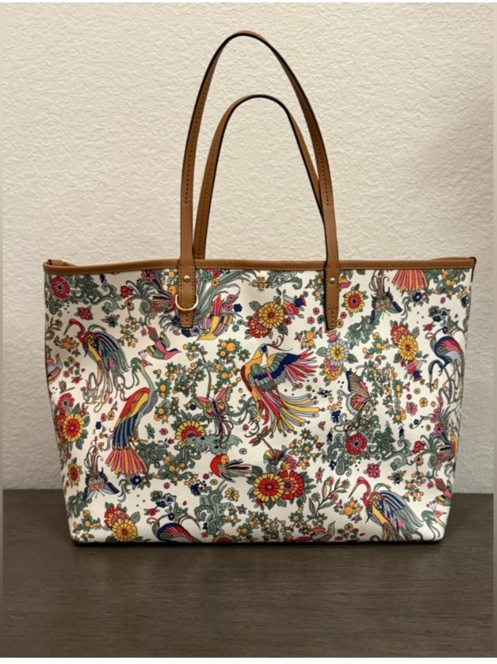 New Tory Burch Promised Land Peacock Kerrington Neverfull Tote Weekender Bag
